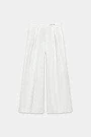 Zw Collection Pleated Wide Leg Pants at Zara